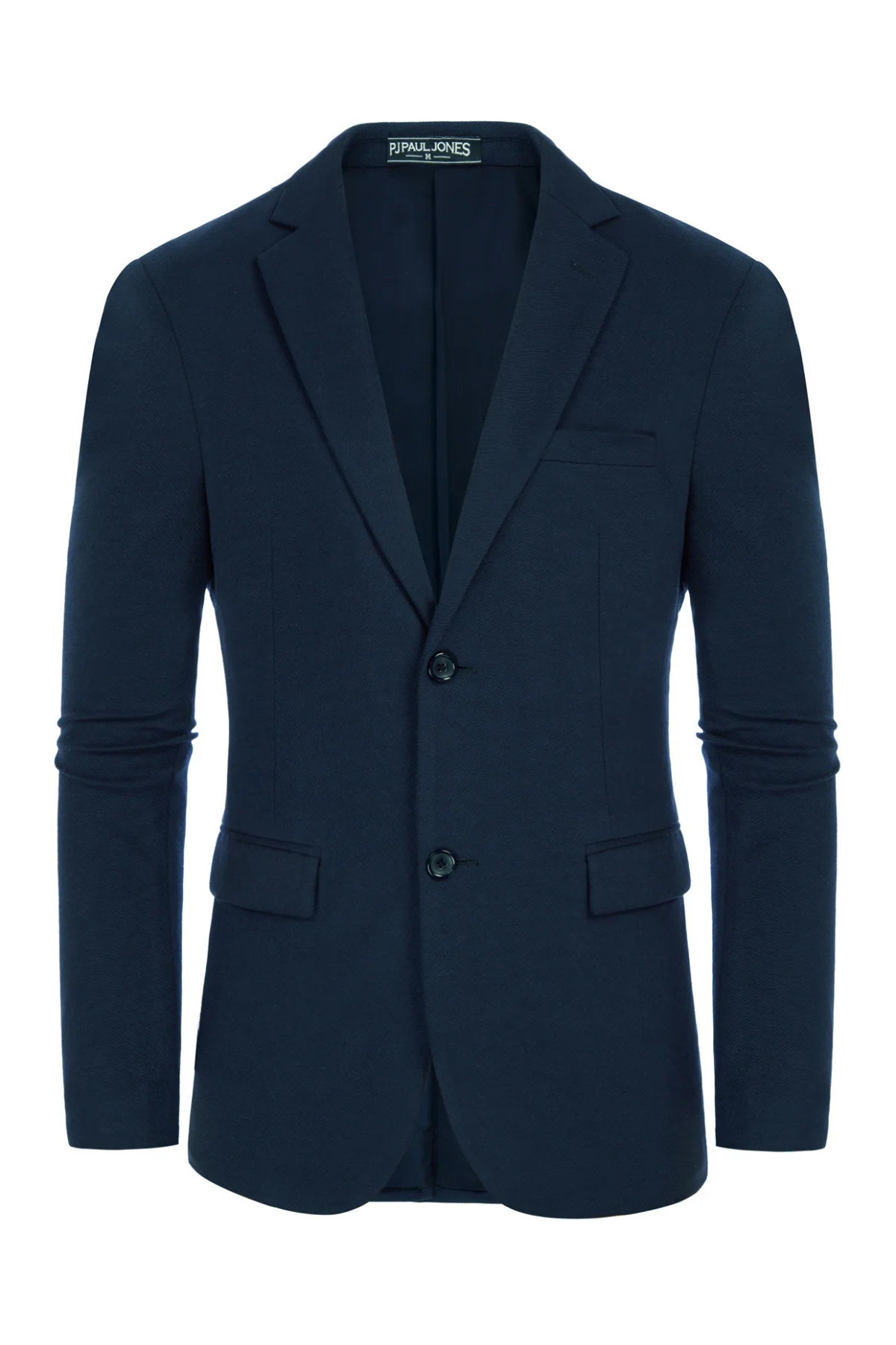Men's Herringbone Blazer Jacket Two Buttons Lightweight Casual Knit Sport Coat - Image 12