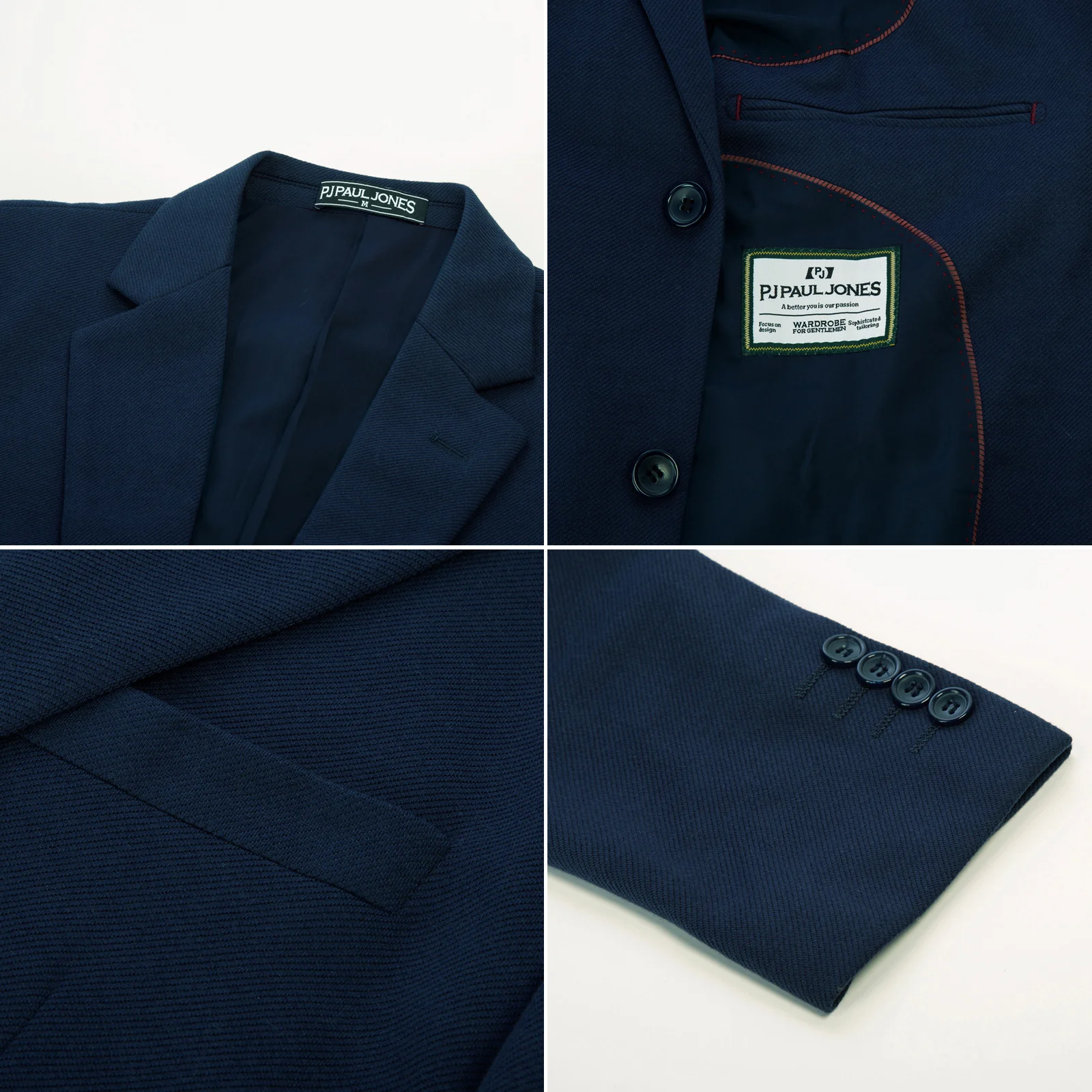 Men's Herringbone Blazer Jacket Two Buttons Lightweight Casual Knit Sport Coat - Image 16