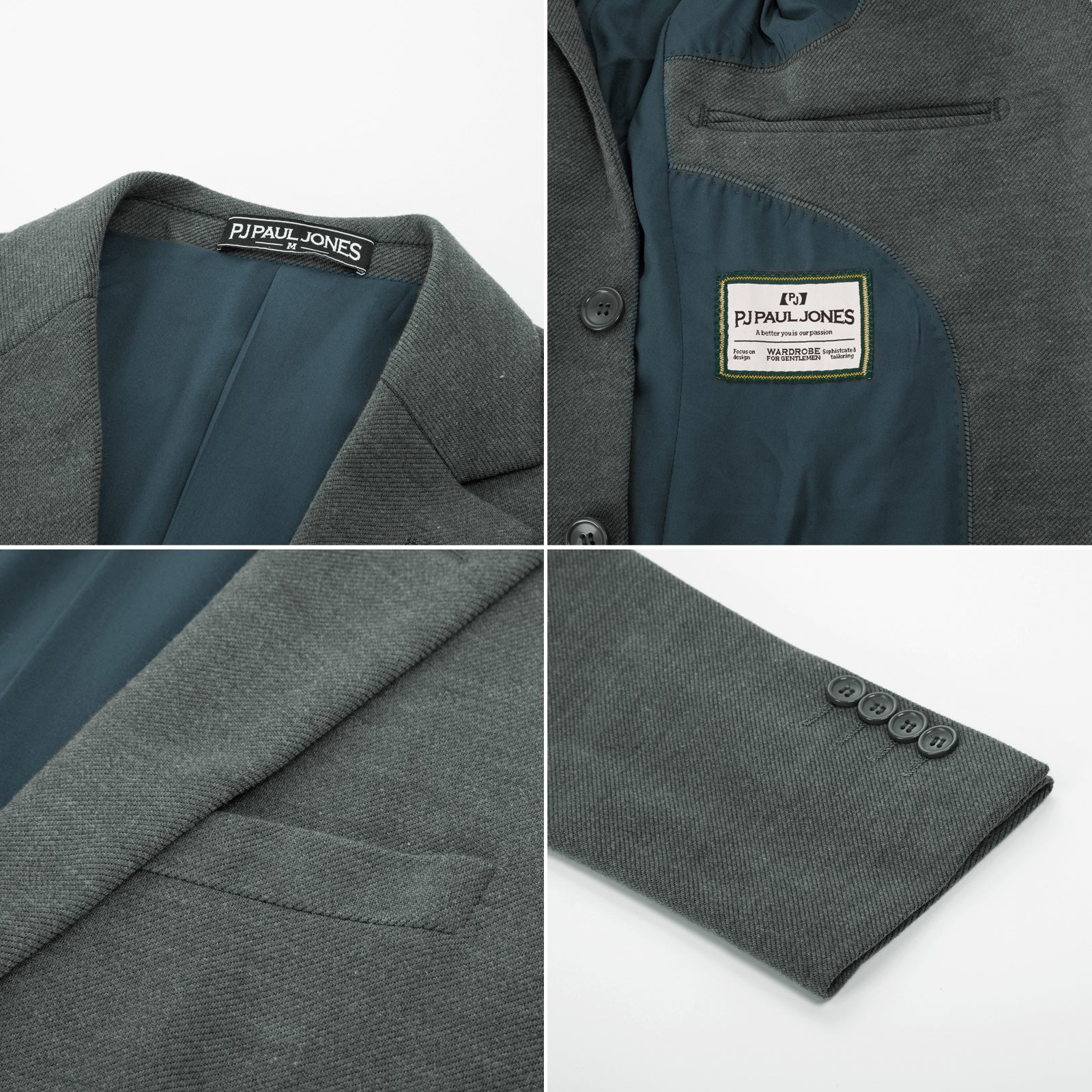 Men's Herringbone Blazer Jacket Two Buttons Lightweight Casual Knit Sport Coat - Image 21