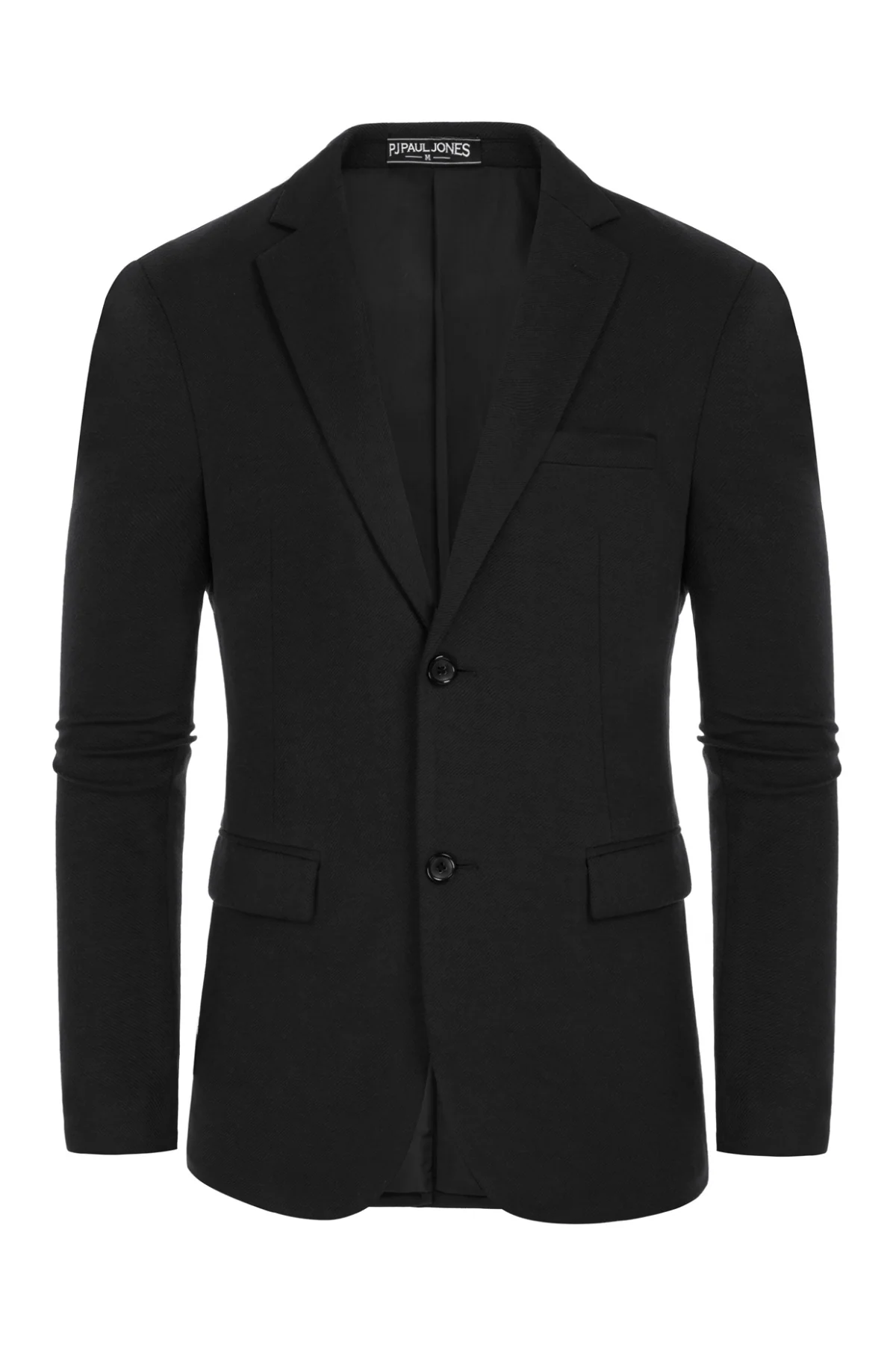 Men's Herringbone Blazer Jacket Two Buttons Lightweight Casual Knit Sport Coat - Image 7
