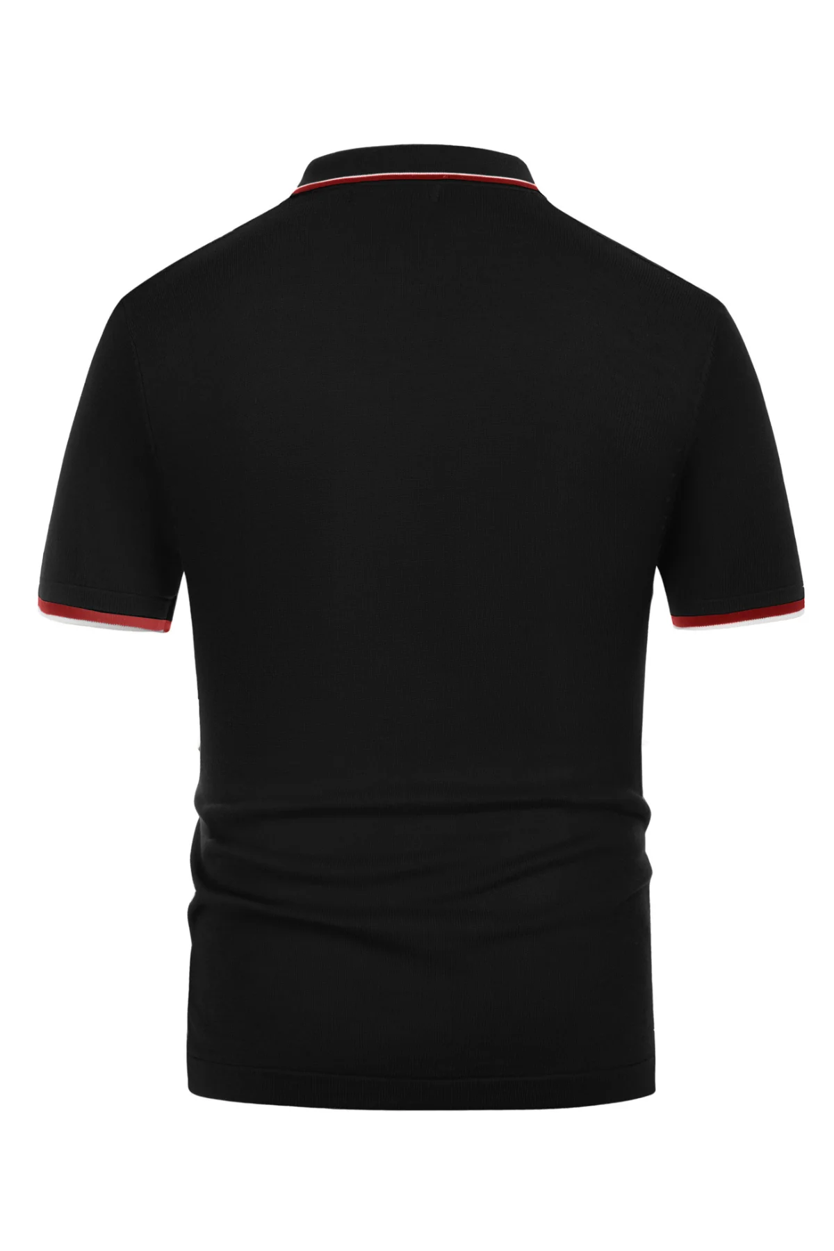 Mens Knitted Polo Cardigans Shirts Quarter Zip Polo T Shirt - Image 14