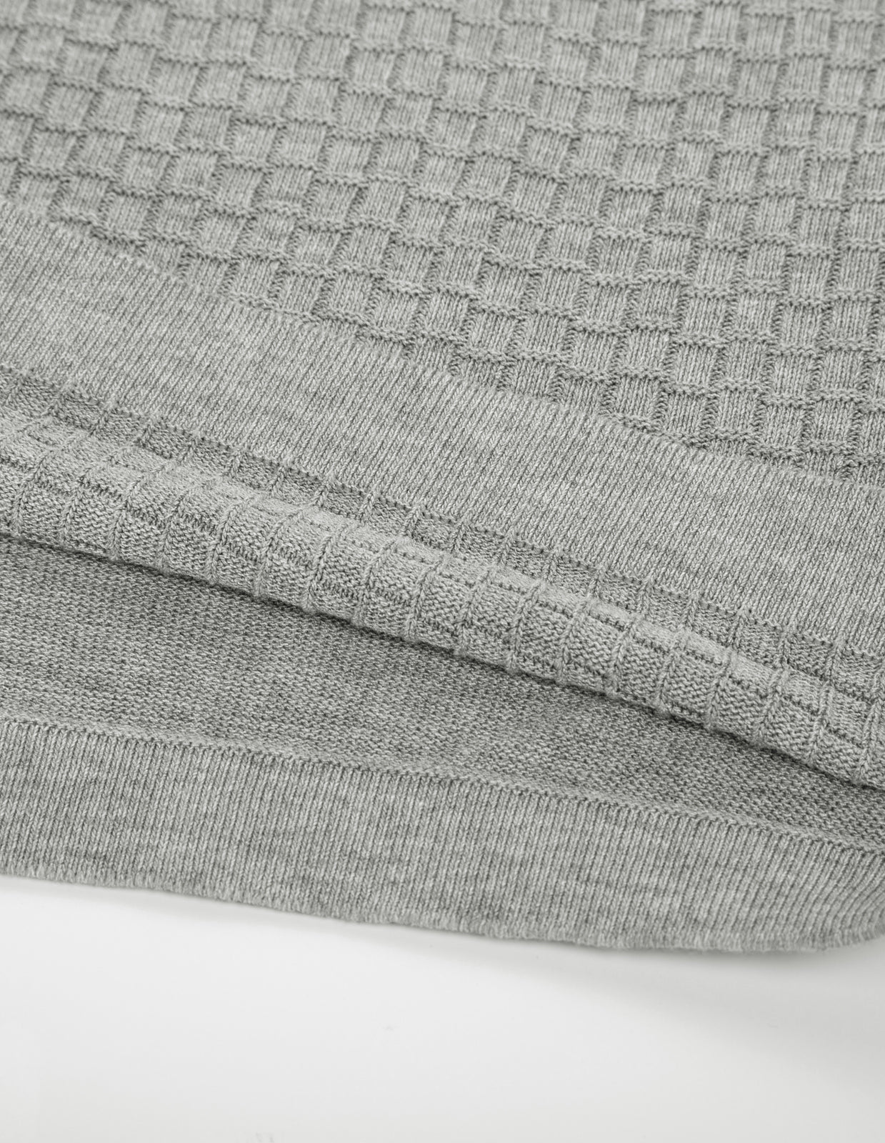 Mens Knitted Polo Cardigans Shirts Quarter Zip Polo T Shirt - Image 21