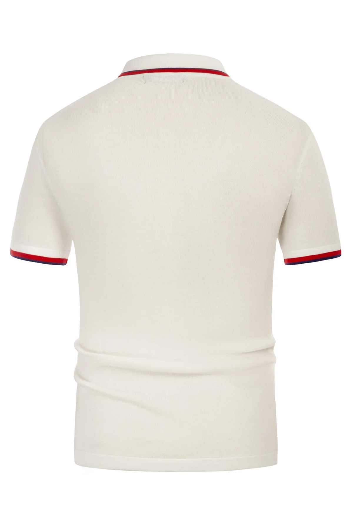 Mens Knitted Polo Cardigans Shirts Quarter Zip Polo T Shirt - Image 4