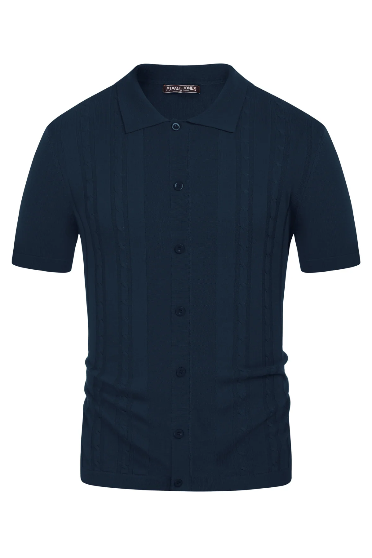 Mens Polo Shirts Vintage Striped Button Down Knitted Golf Cardigans Shirts - Image 21