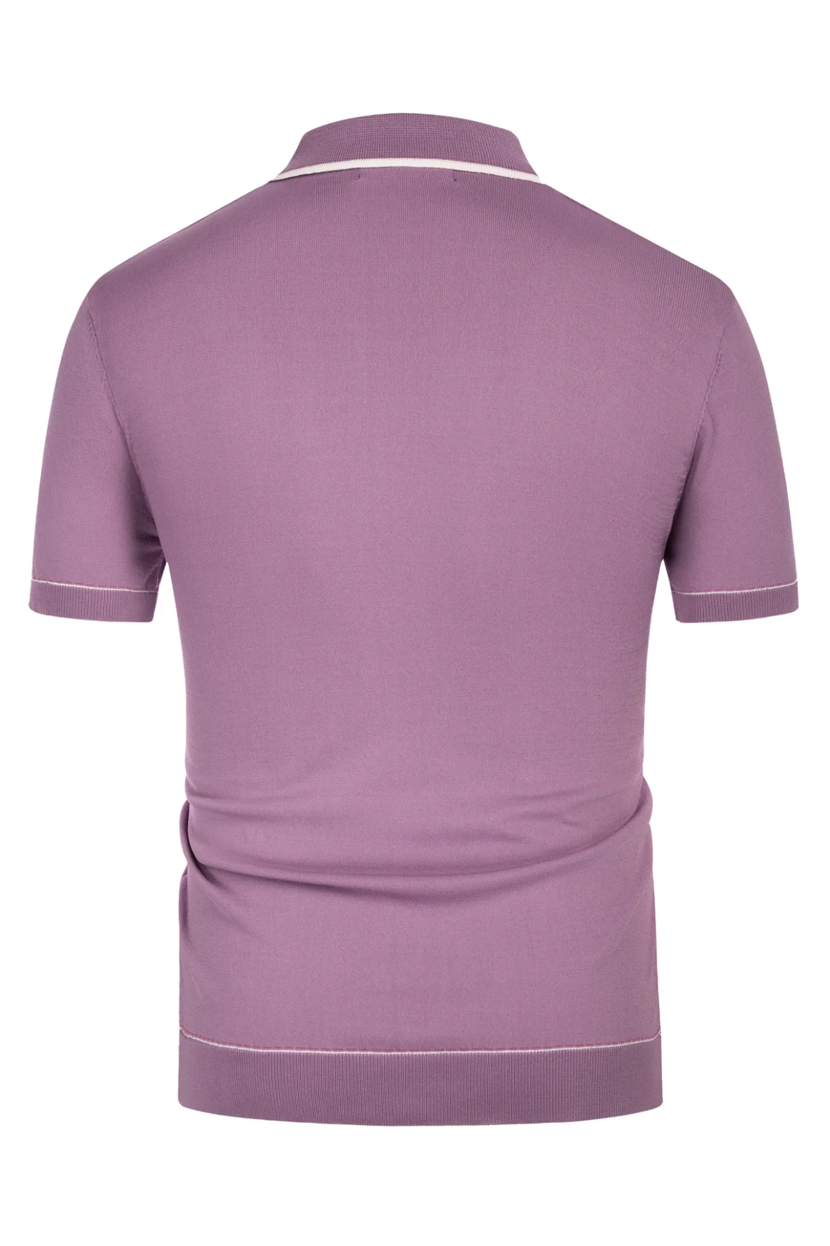 Men's Short Sleeve Knit Polo Cardigans Shirts Vintage Golf Polo Shirt - Image 4