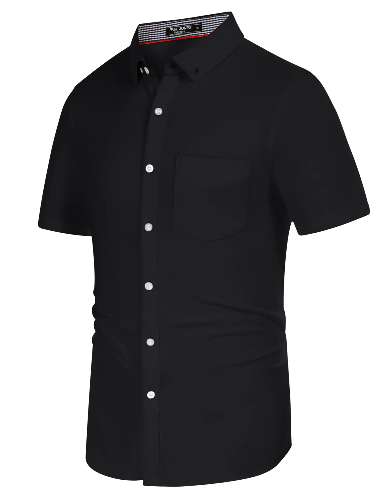 Men's Short Sleeve Oxford Shirt Slim Fit Button Down Cardigans Shirts with Chest Pocket - Image 20