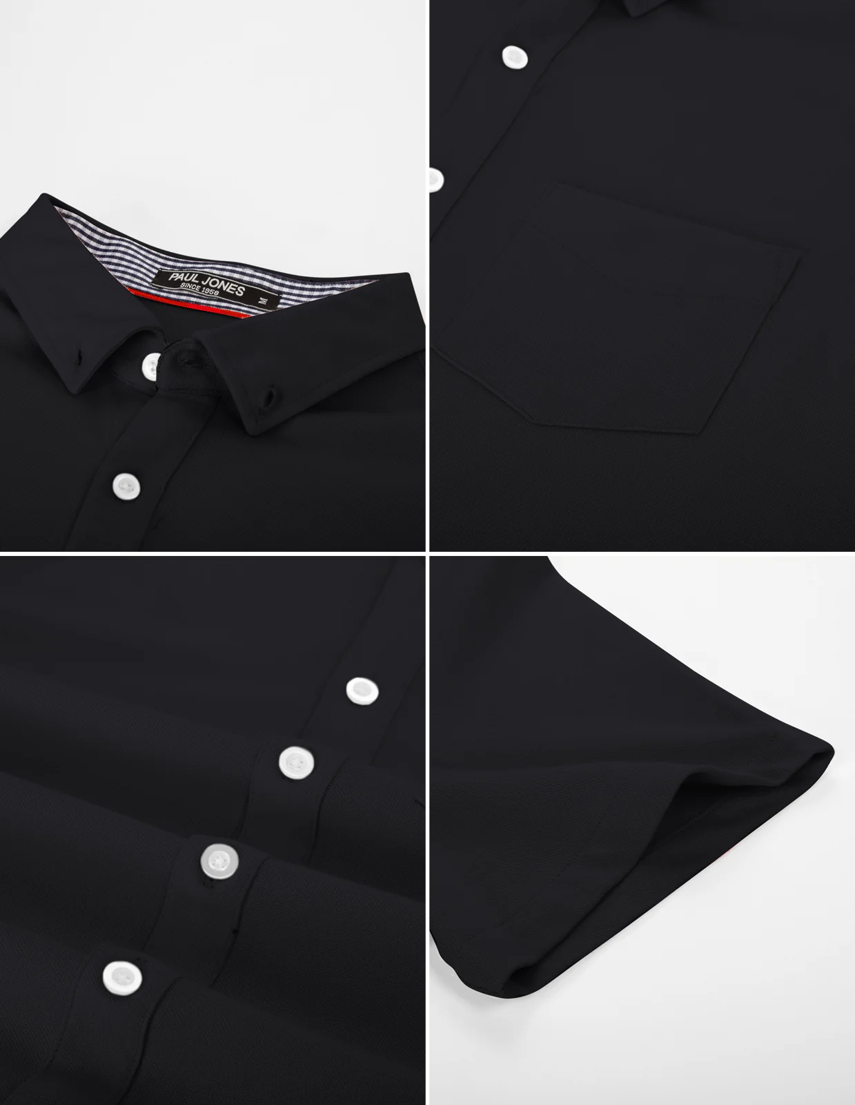 Men's Short Sleeve Oxford Shirt Slim Fit Button Down Cardigans Shirts with Chest Pocket - Image 46