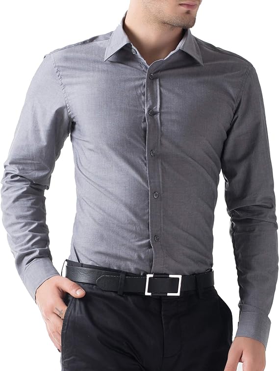 Paul Jones Men's Long Sleeves Button Down Dress Cardigans Shirts - Image 11