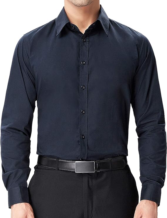 Paul Jones Men's Long Sleeves Button Down Dress Cardigans Shirts - Image 15