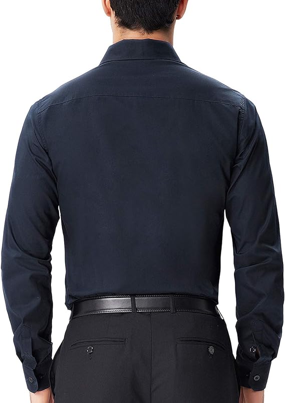 Paul Jones Men's Long Sleeves Button Down Dress Cardigans Shirts - Image 16