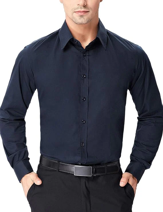 Paul Jones Men's Long Sleeves Button Down Dress Cardigans Shirts - Image 17