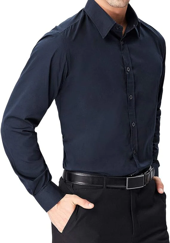 Paul Jones Men's Long Sleeves Button Down Dress Cardigans Shirts - Image 18