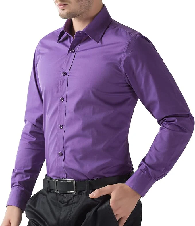 Paul Jones Men's Long Sleeves Button Down Dress Cardigans Shirts - Image 26
