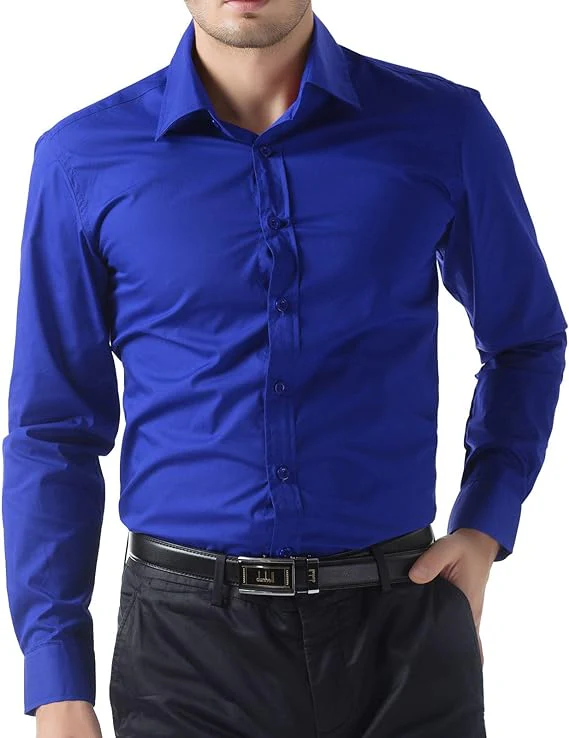Paul Jones Men's Long Sleeves Button Down Dress Cardigans Shirts - Image 28