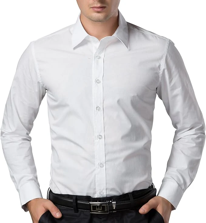 Paul Jones Men's Long Sleeves Button Down Dress Cardigans Shirts - Image 33