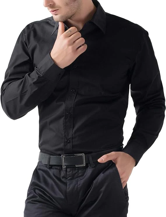 Paul Jones Men's Long Sleeves Button Down Dress Cardigans Shirts - Image 4