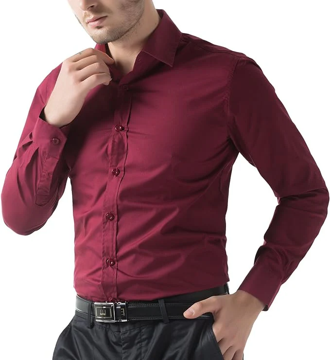 Paul Jones Men's Long Sleeves Button Down Dress Cardigans Shirts - Image 42