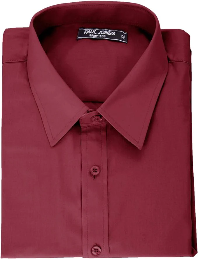 Paul Jones Men's Long Sleeves Button Down Dress Cardigans Shirts - Image 43