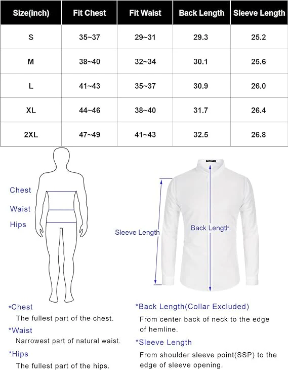 Paul Jones Men's Long Sleeves Button Down Dress Cardigans Shirts - Image 63