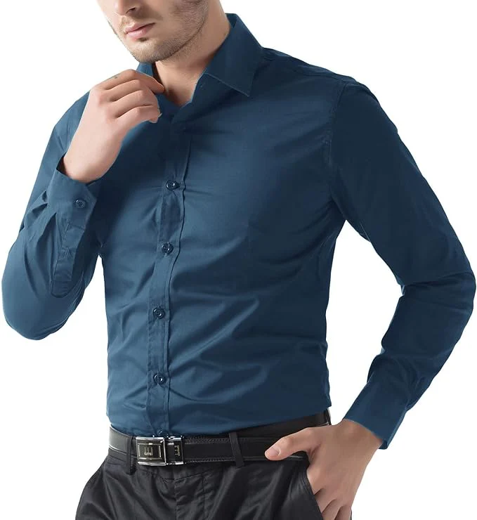 Paul Jones Men's Long Sleeves Button Down Dress Cardigans Shirts - Image 65