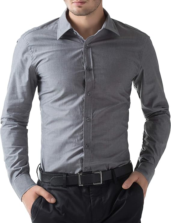 Paul Jones Men's Long Sleeves Button Down Dress Cardigans Shirts - Image 8