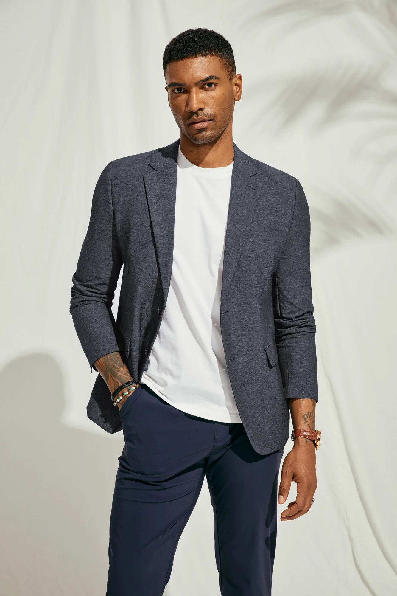 Men's Stretch Blazer Casual Suit Jackets Wrinlke Free Lightweight Sport Coats - Image 16