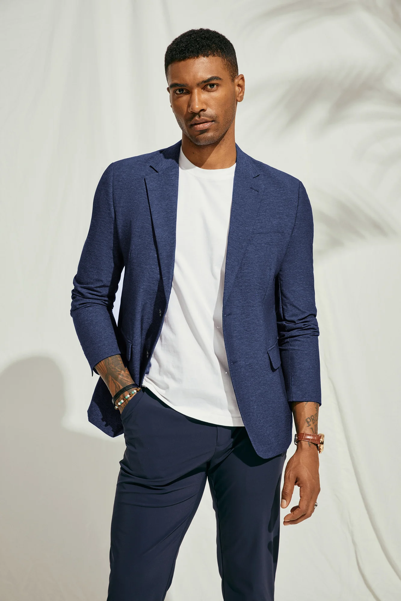 Men's Stretch Blazer Casual Suit Jackets Wrinlke Free Lightweight Sport Coats - Image 21