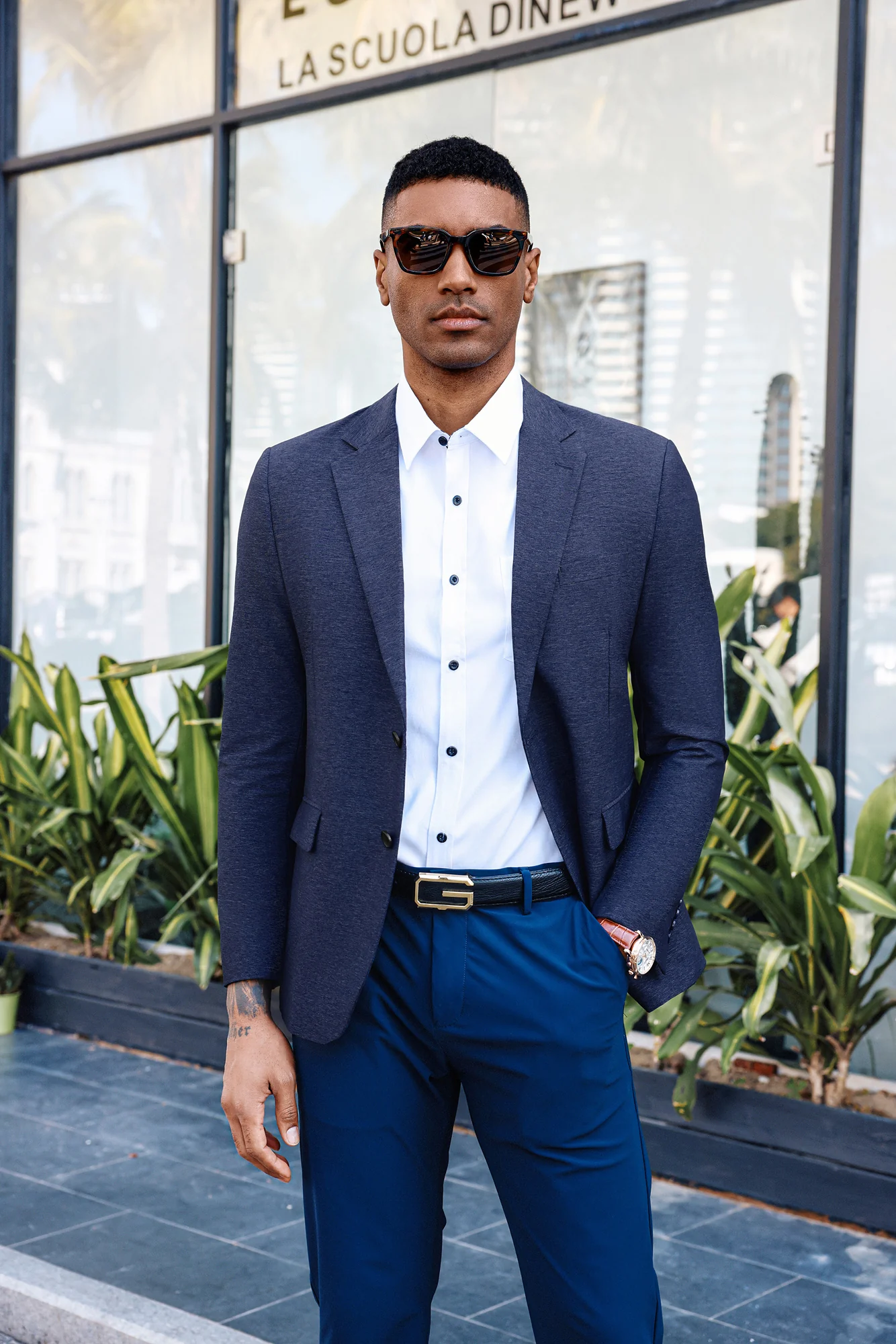 Men's Stretch Blazer Casual Suit Jackets Wrinlke Free Lightweight Sport Coats - Image 24