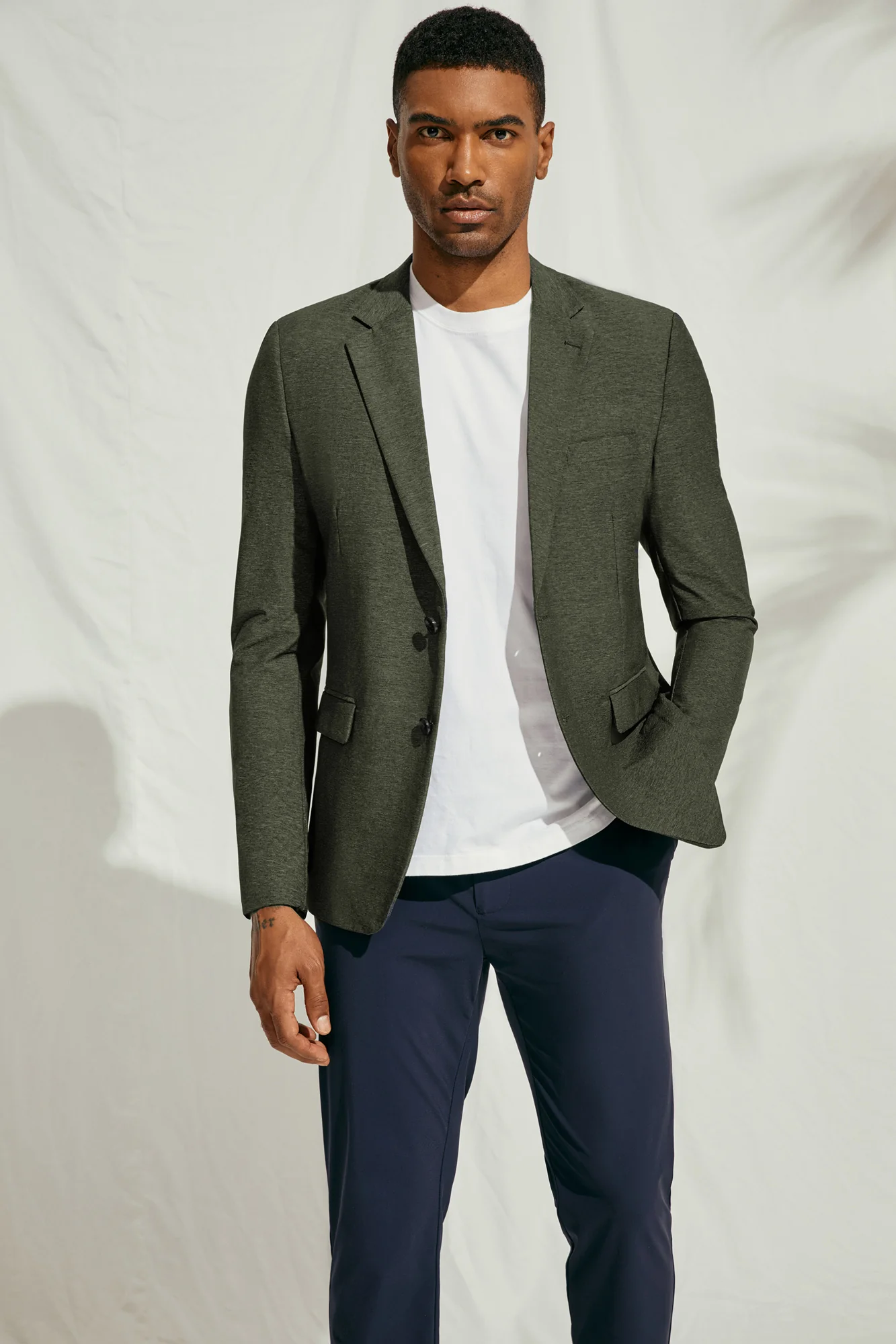 Men's Stretch Blazer Casual Suit Jackets Wrinlke Free Lightweight Sport Coats - Image 28