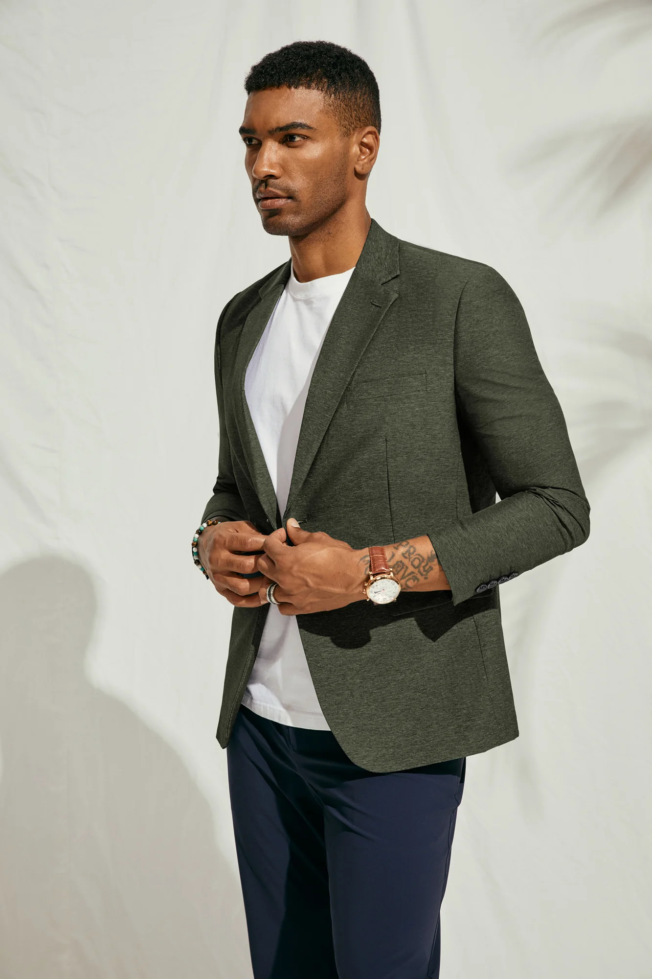 Men's Stretch Blazer Casual Suit Jackets Wrinlke Free Lightweight Sport Coats - Image 29