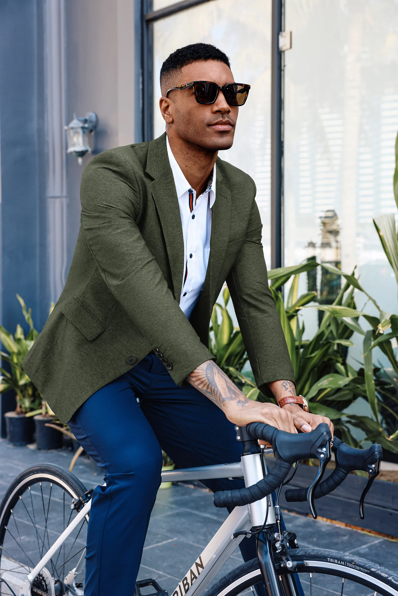 Men's Stretch Blazer Casual Suit Jackets Wrinlke Free Lightweight Sport Coats - Image 30