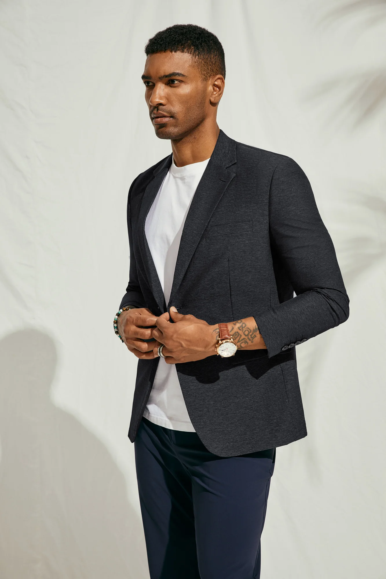 Men's Stretch Blazer Casual Suit Jackets Wrinlke Free Lightweight Sport Coats - Image 5