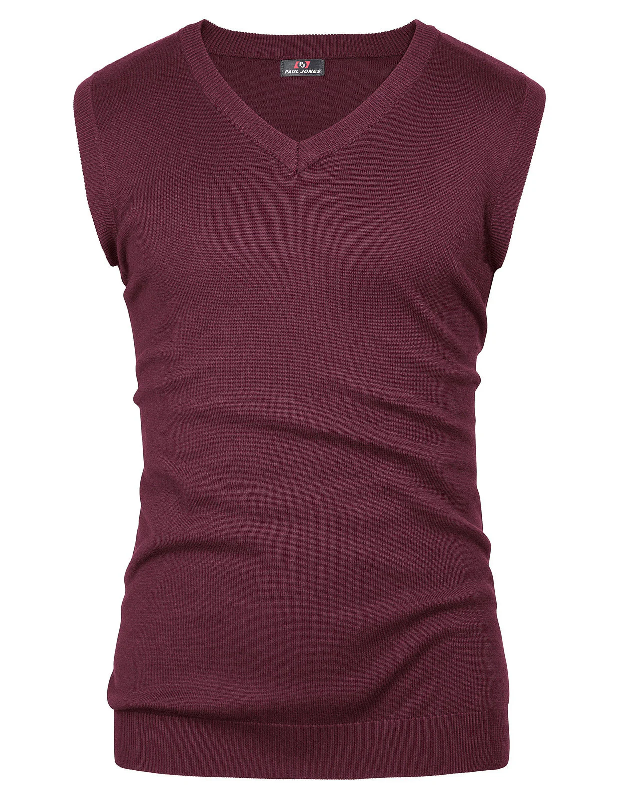 Mens V-Neck Knitted Sweater Vest Solid Plain Sleeveless Pullover Knitwear - Image 28