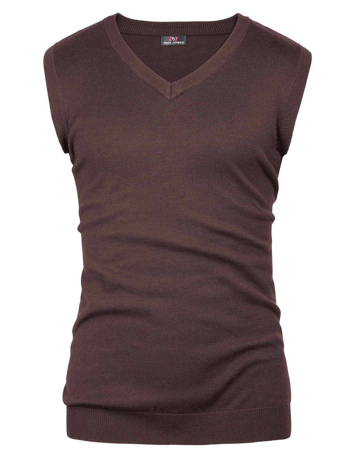 Mens V-Neck Knitted Sweater Vest Solid Plain Sleeveless Pullover Knitwear - Image 41