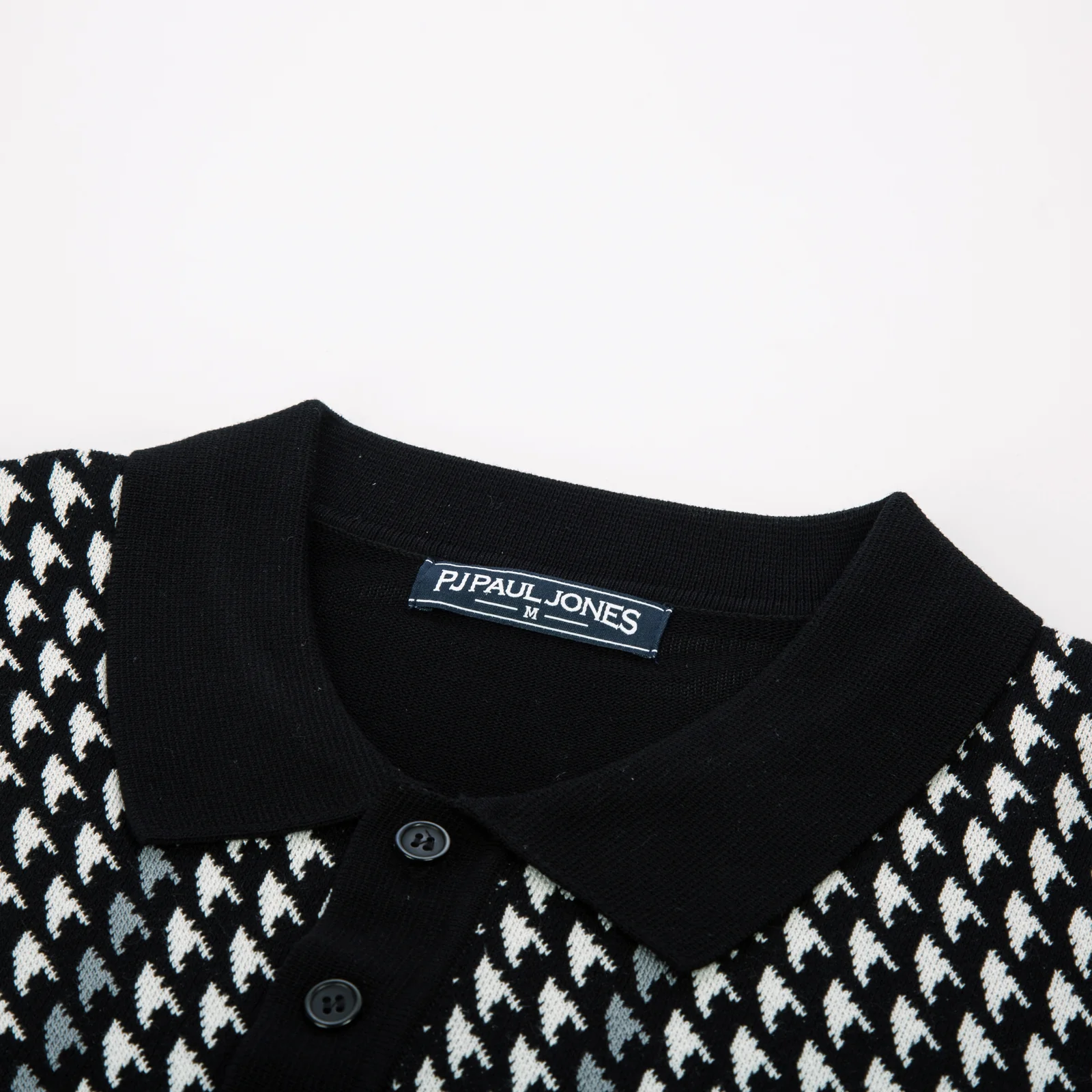 Men's Vintage Polo Pullover Shirts Lightweight Knit Houndstooth Golf Shirts - Image 15