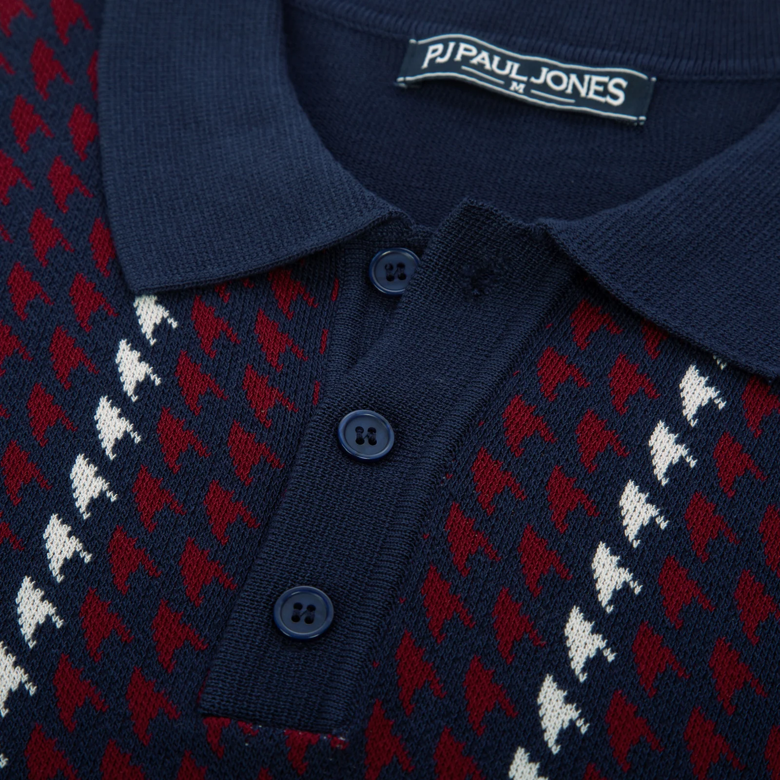 Men's Vintage Polo Pullover Shirts Lightweight Knit Houndstooth Golf Shirts - Image 20