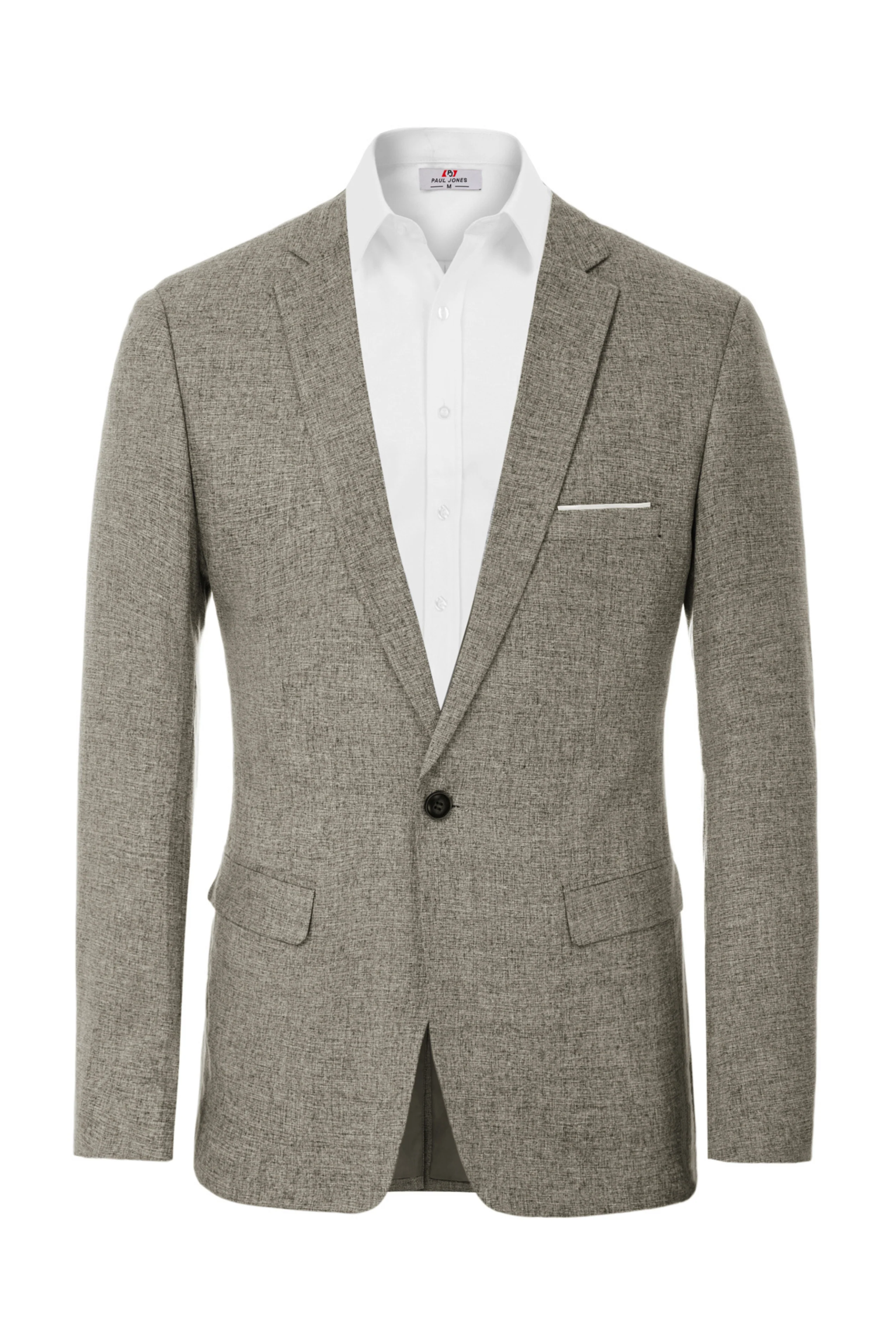 Men's Casual Lightweight Blazer Sport Coat One Button Business Suit Jacket - Image 21
