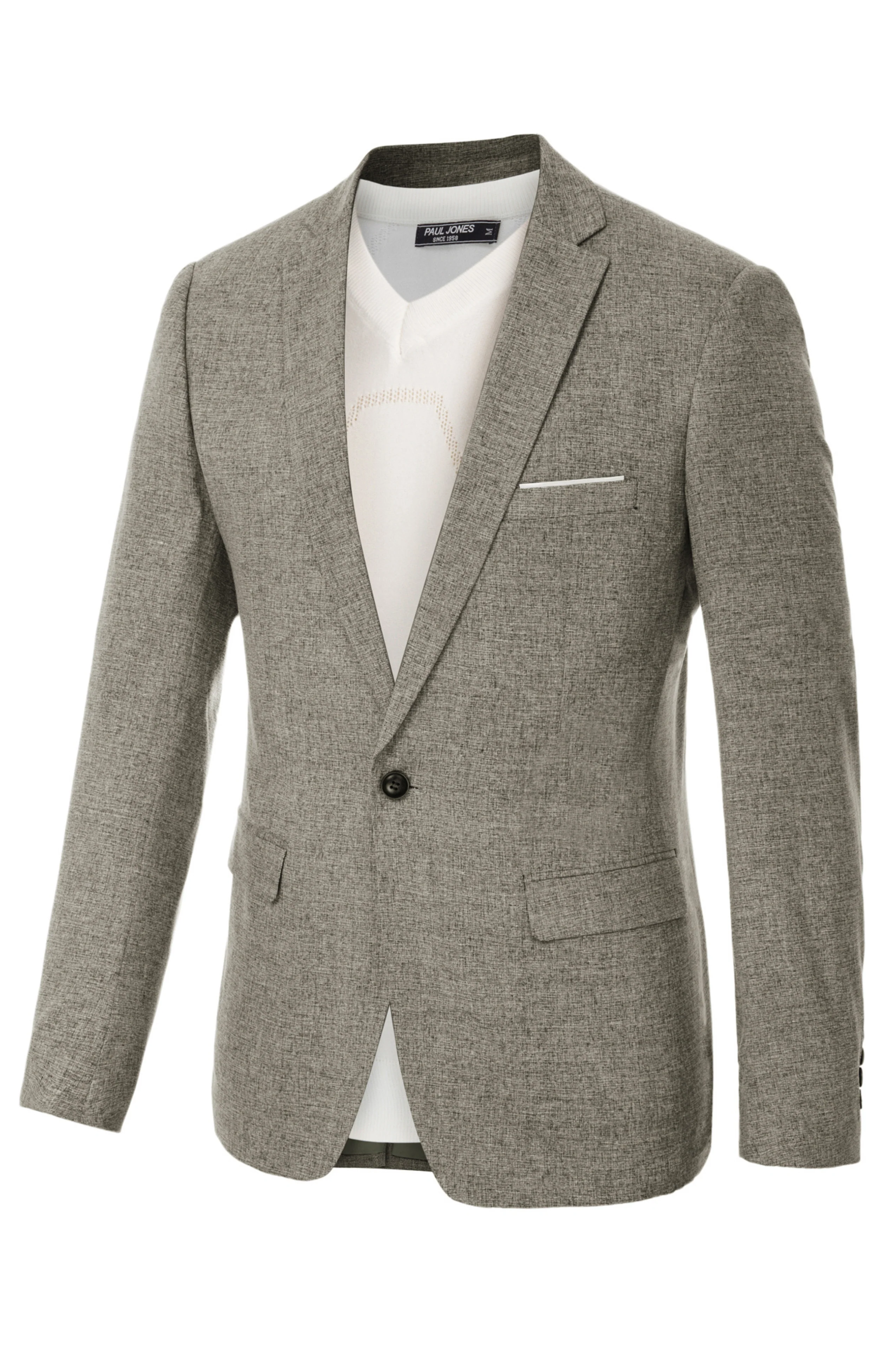 Men's Casual Lightweight Blazer Sport Coat One Button Business Suit Jacket - Image 22