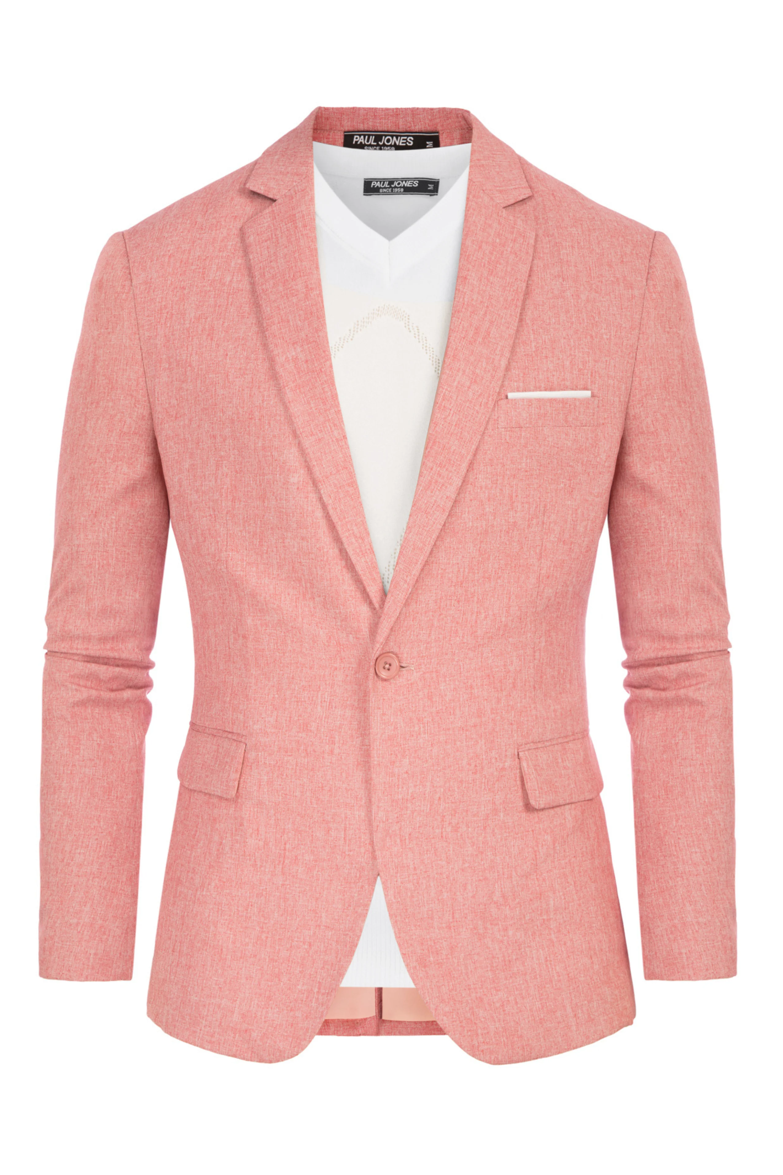 Men's Casual Lightweight Blazer Sport Coat One Button Business Suit Jacket - Image 46