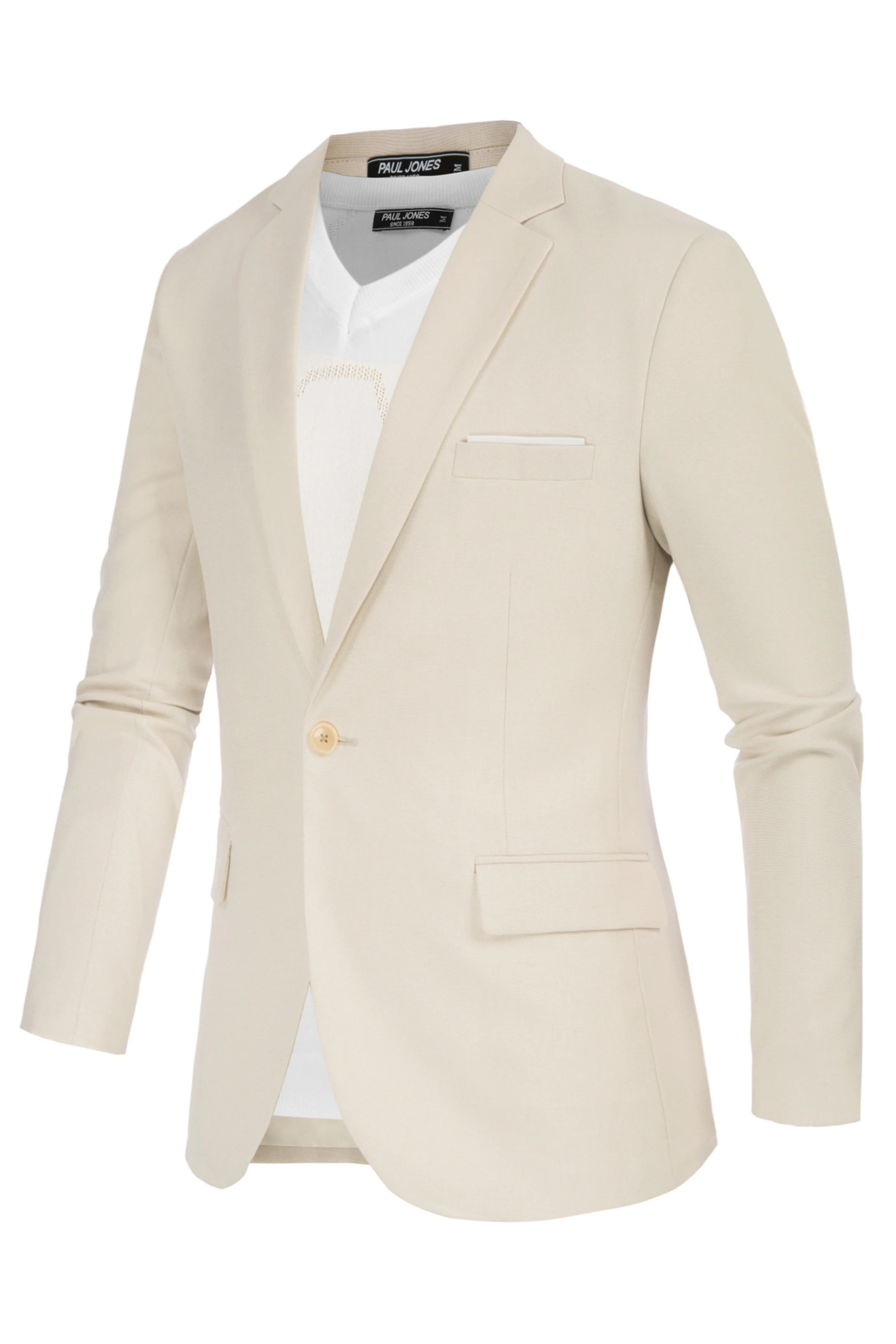 Men's Casual Lightweight Blazer Sport Coat One Button Business Suit Jacket - Image 52