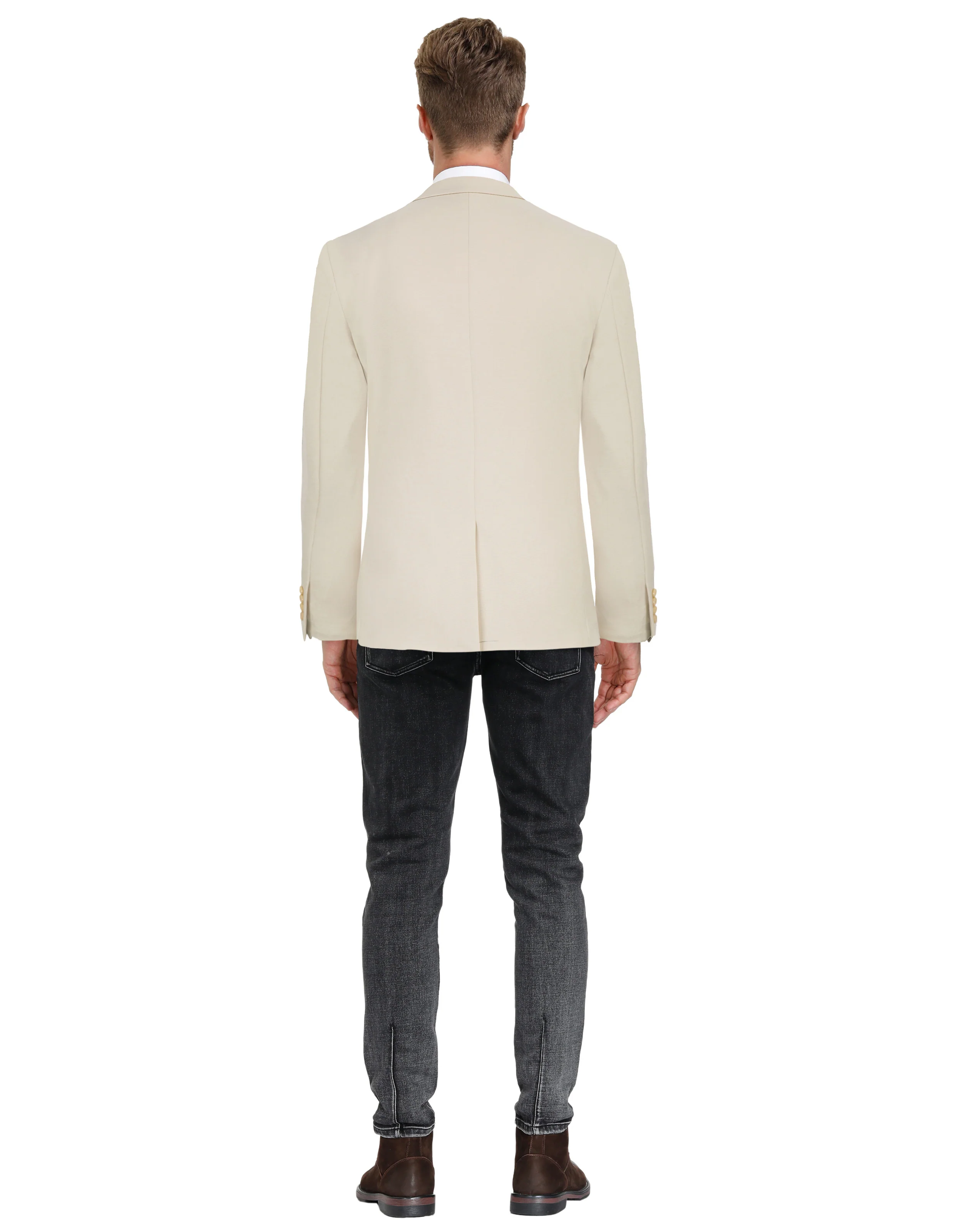 Men's Casual Lightweight Blazer Sport Coat One Button Business Suit Jacket - Image 55