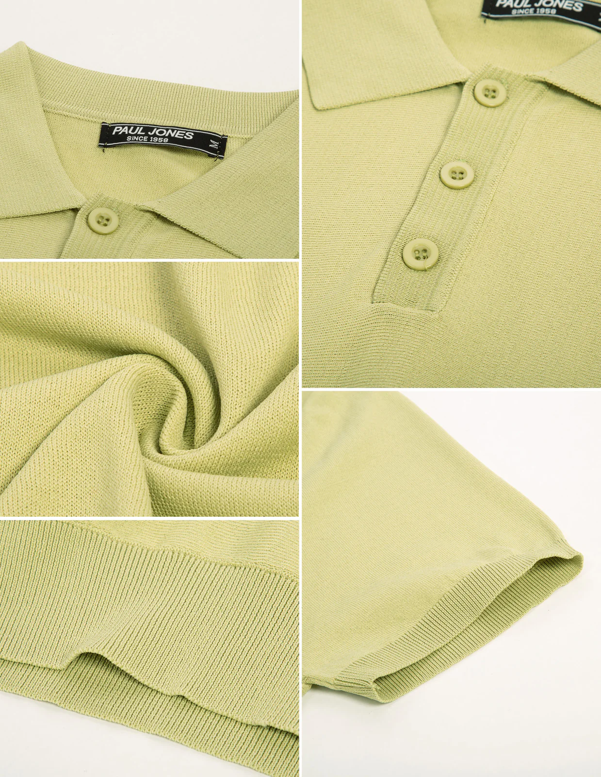 Men's Vintage Stripe Knitted Polo Shirts Short Sleeve Pullover Golf Knit Mens Polo Shirt - Image 17