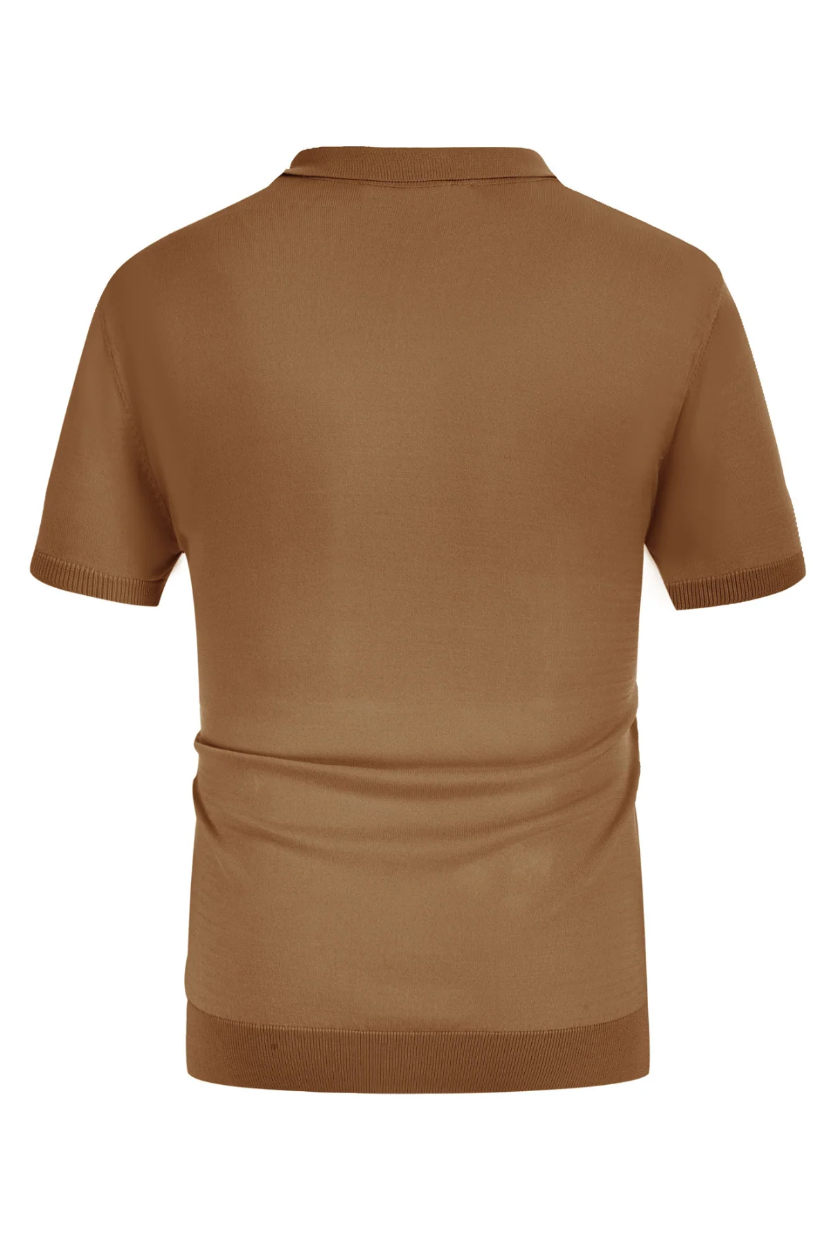 Men's Vintage Stripe Knitted Polo Shirts Short Sleeve Pullover Golf Knit Mens Polo Shirt - Image 19