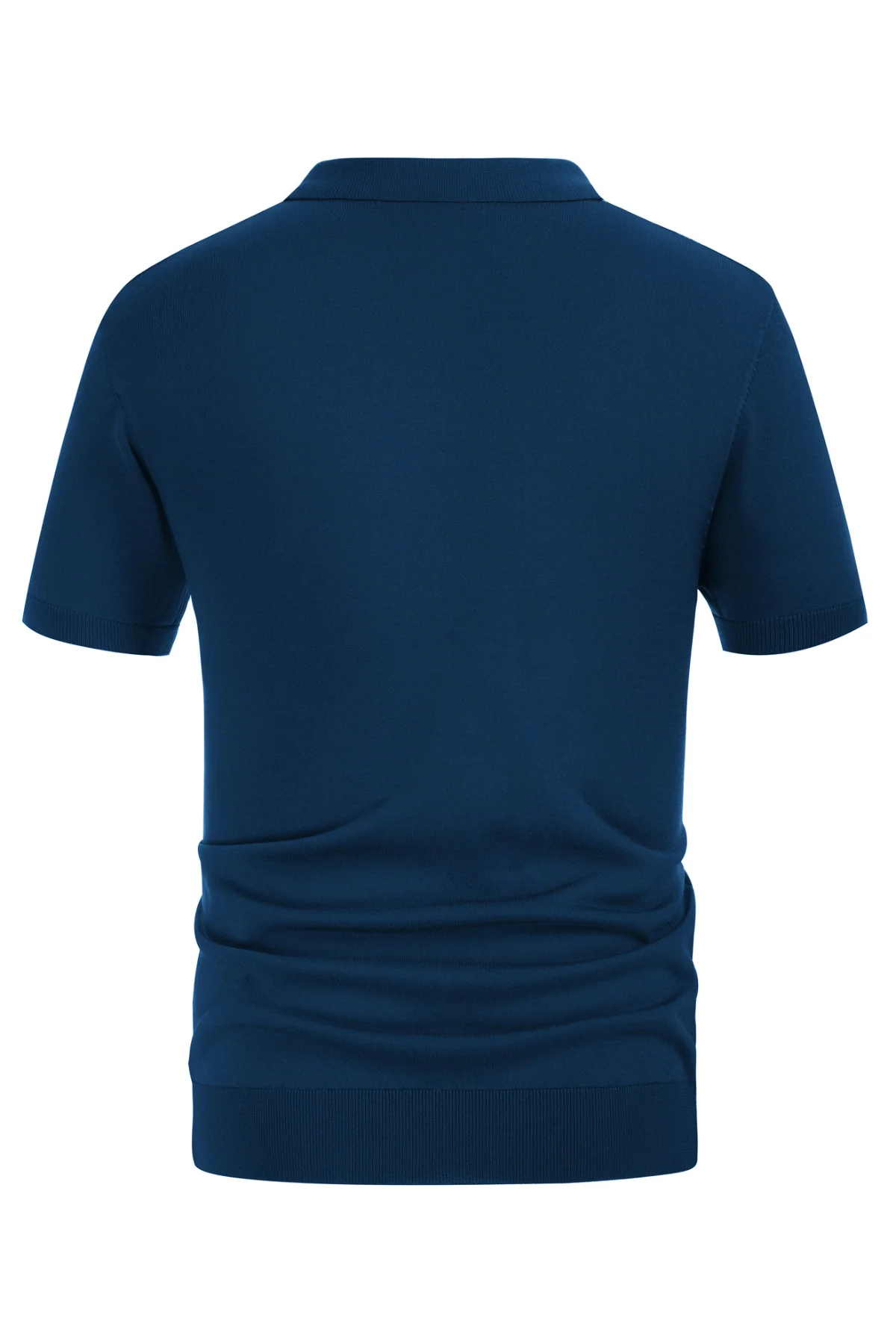 Men's Vintage Stripe Knitted Polo Shirts Short Sleeve Pullover Golf Knit Mens Polo Shirt - Image 30