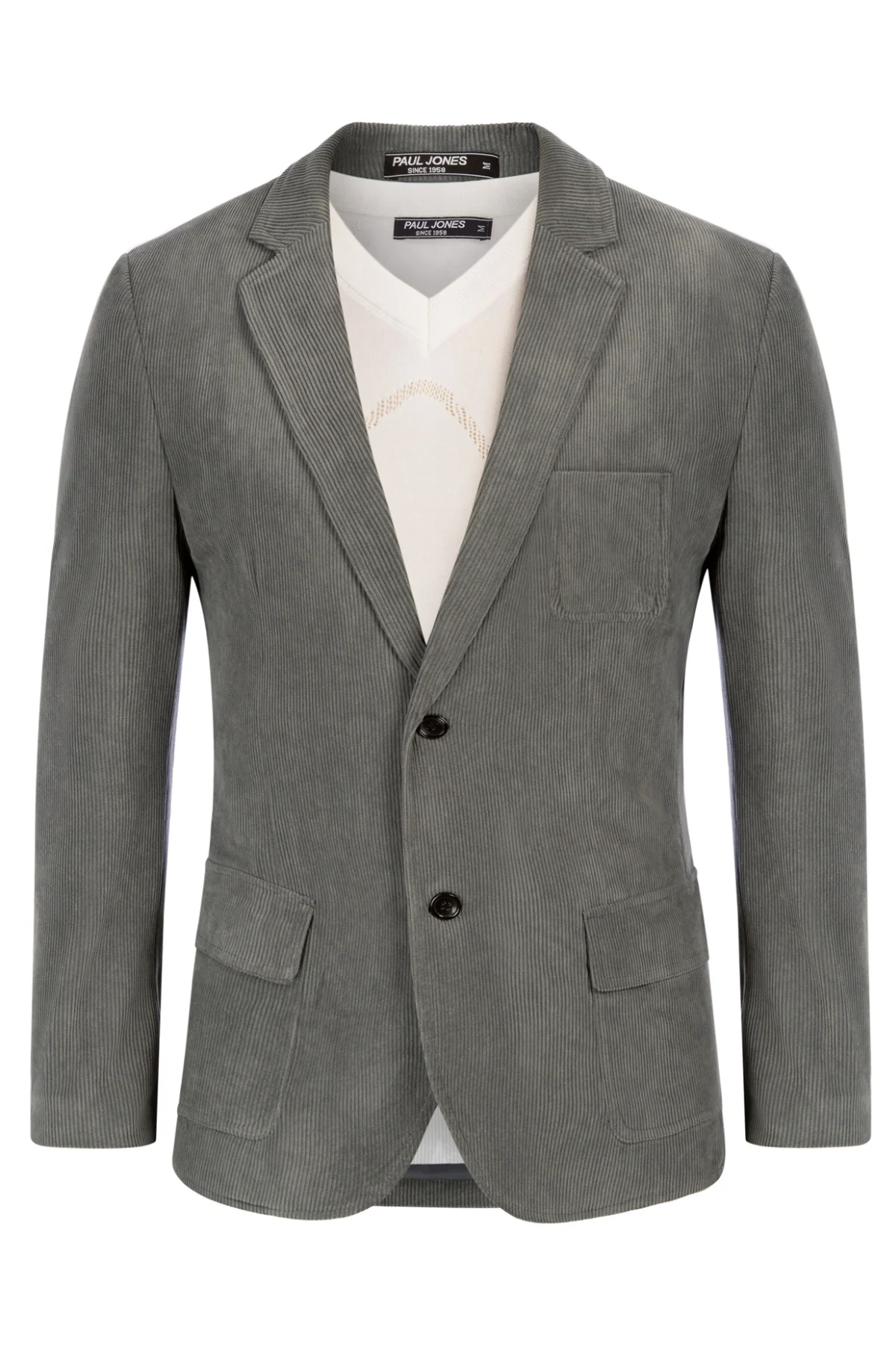 Men's Casual Corduroy Blazer Jacket Slim Fit Two Buttons Sport Coat - Image 8
