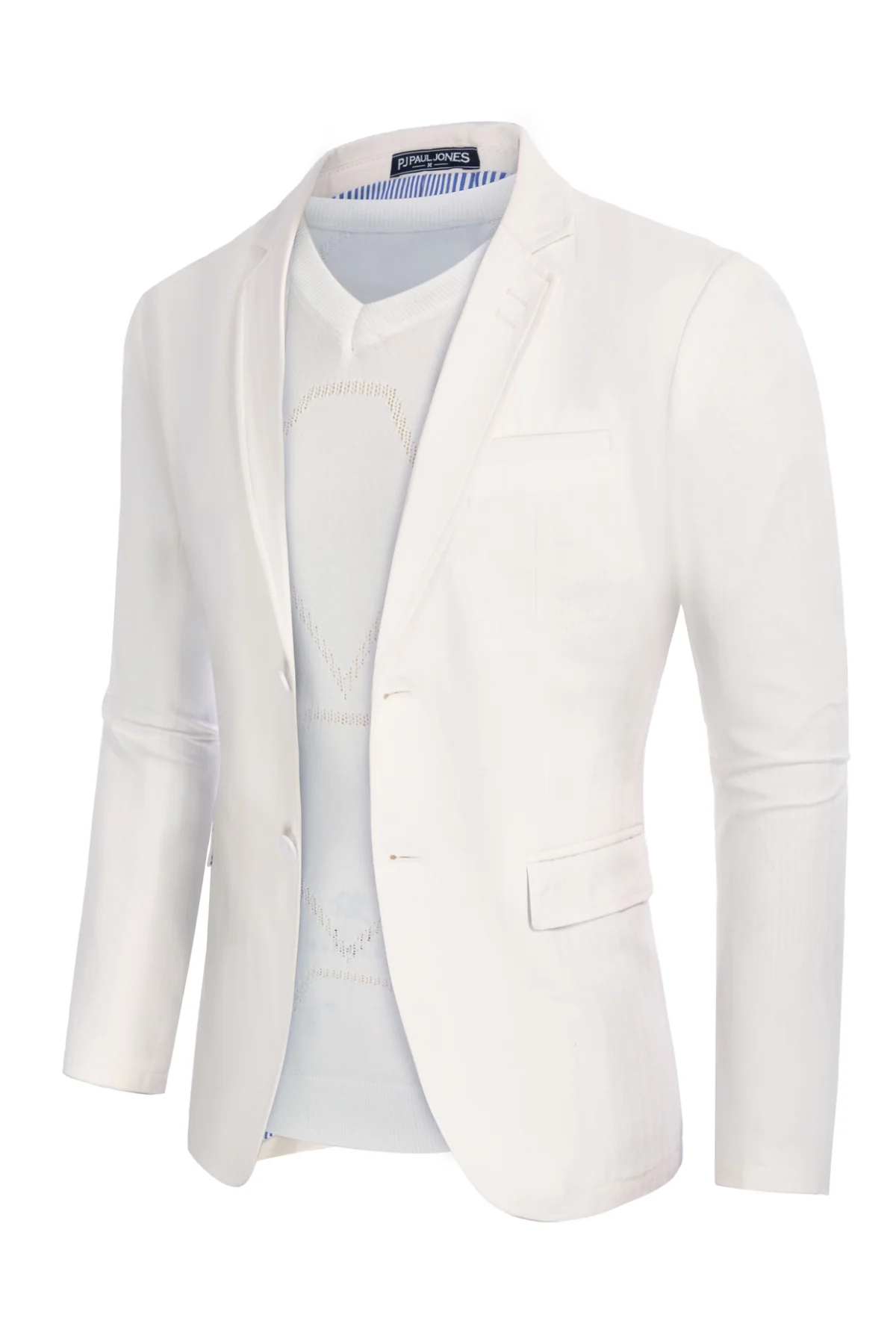 Men's Cotton Twill Blazer Jacket Two Buttons Lightweight Casual Slim Fit Sport Coat - Image 39