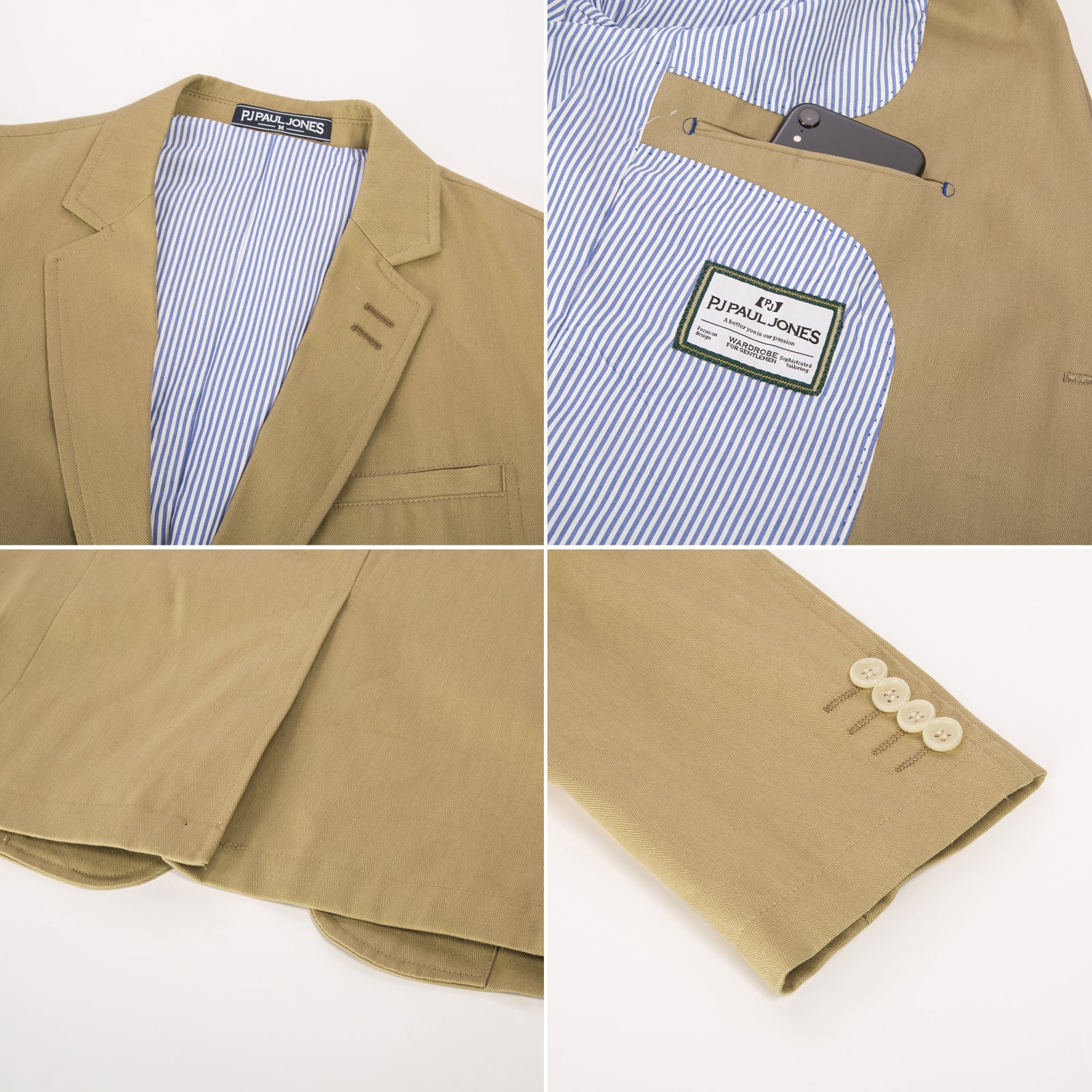 Men's Cotton Twill Blazer Jacket Two Buttons Lightweight Casual Slim Fit Sport Coat - Image 50