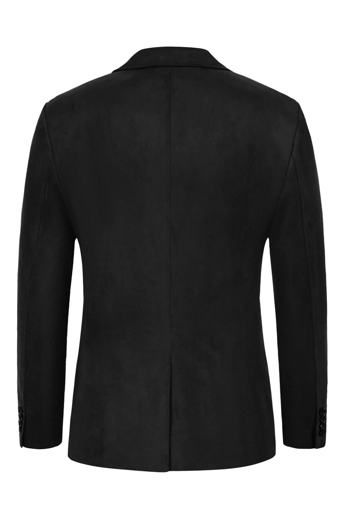 Paul Jones Men Faux Suede Blazer Coat Casual Notch Lapel Two Buttons Coat - Image 13