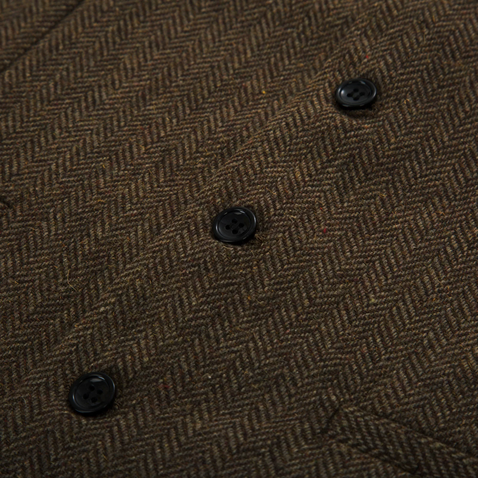 Men's Western Herringbone Tweed Suit Vest Wool Blend V Neck Slim Fit Waistcoat - Image 25
