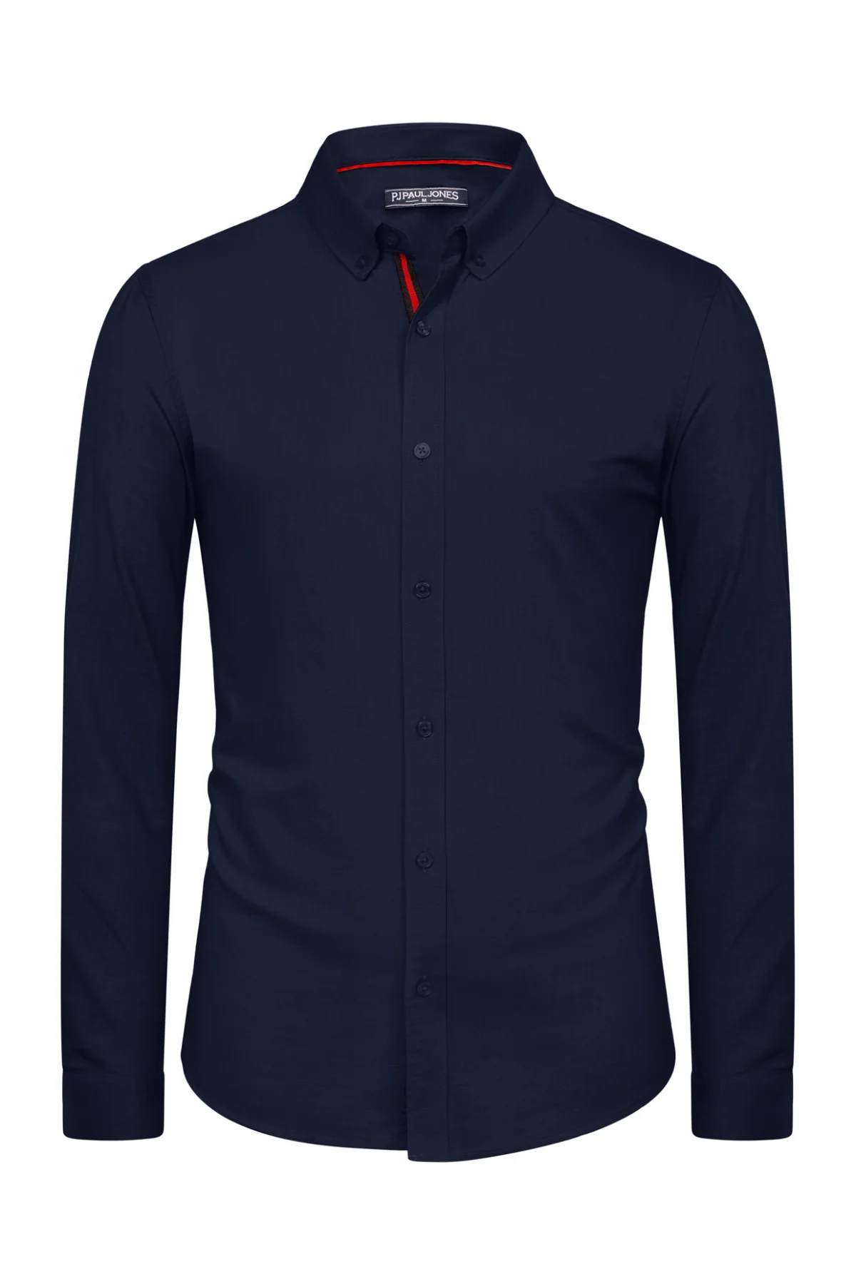PJ Men Breathable Cotton & Linen Shirt Long Sleeve Button-Down Collar Tops - Image 10